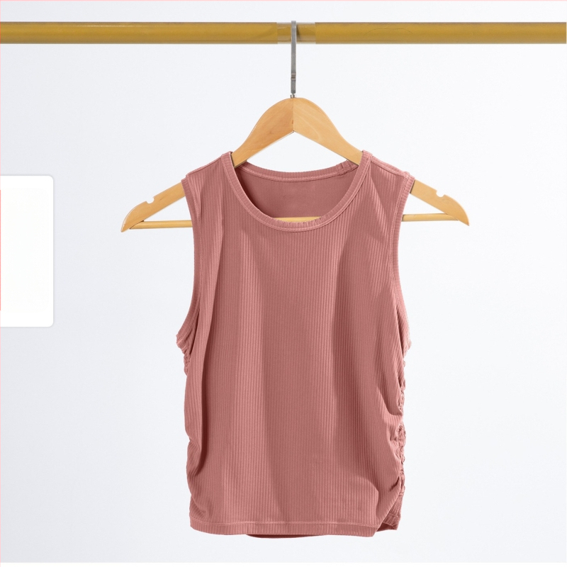 Maiou sport feminin din seria ALL It Takes, țesătură NULS rib respirabilă, compoziție nylon, fără mâneci, lungime pe șolduri