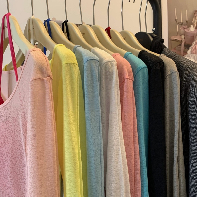 Bluza za zaštitu od sunca s asimetričnim krojem, lagani ljetni top s dugim zvonastim rukavima, jednobojna