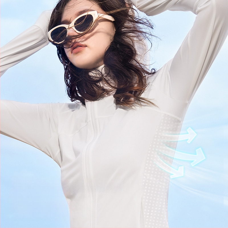 Kocotree Bluza cu protecție UV, cu glugă, ultra-ușoară, țesătură de nylon (88% poliamidă, 12% elastan), vară 2024