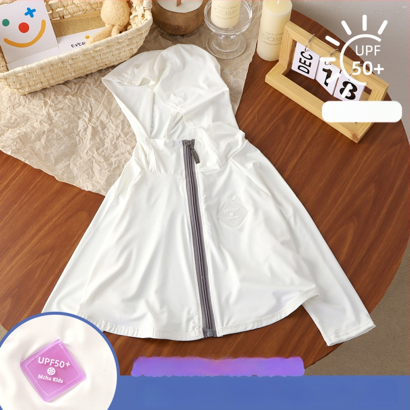 Tricou pentru copii cu protecție UV UPF50+ Ice Silk, respirabil pentru vară, mâneci batwing, 7–12 ani, 95% poliester