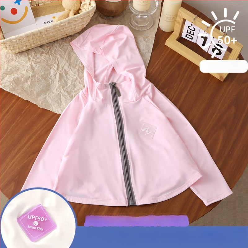 Tricou pentru copii cu protecție UV UPF50+ Ice Silk, respirabil pentru vară, mâneci batwing, 7–12 ani, 95% poliester