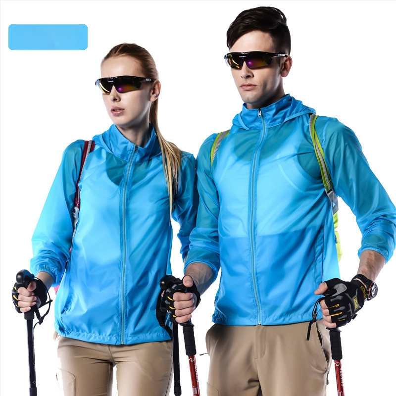 Geacă de exterior pentru vânt, ultra-subțire și ultra-ușoară, respirabilă, cu glugă, material nylon UPF15