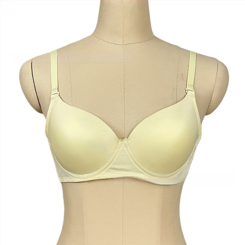 Бюстгальтер за Belly Dance с 3/4 чашка, тънка формована чашка, свалящи се двойни презрамки, двойни катарами на гърба, нейлонов външен плат с памучна подплата