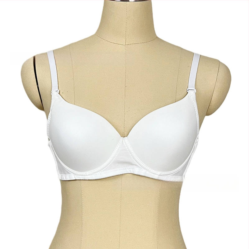 Бюстгальтер за Belly Dance с 3/4 чашка, тънка формована чашка, свалящи се двойни презрамки, двойни катарами на гърба, нейлонов външен плат с памучна подплата