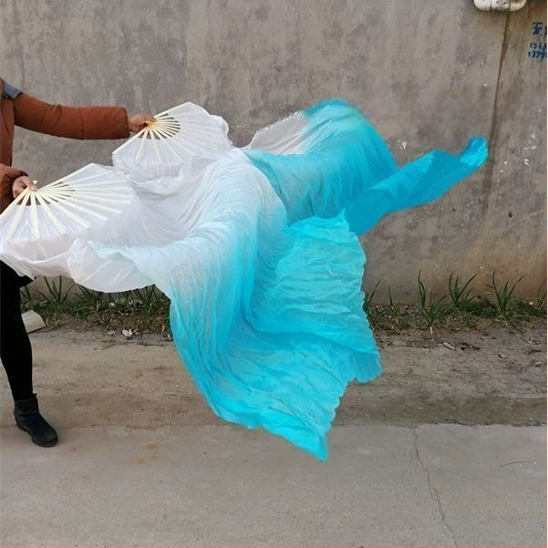 Šilko šokių vėduoklė su koi raštu belly dance ir Yangko – suaugusiųjų pasirodymų aksesuaras