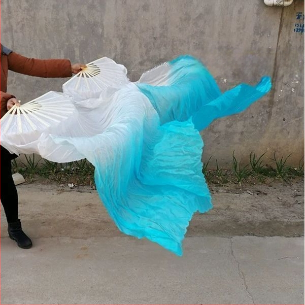 Šilko šokių vėduoklė su koi raštu belly dance ir Yangko – suaugusiųjų pasirodymų aksesuaras