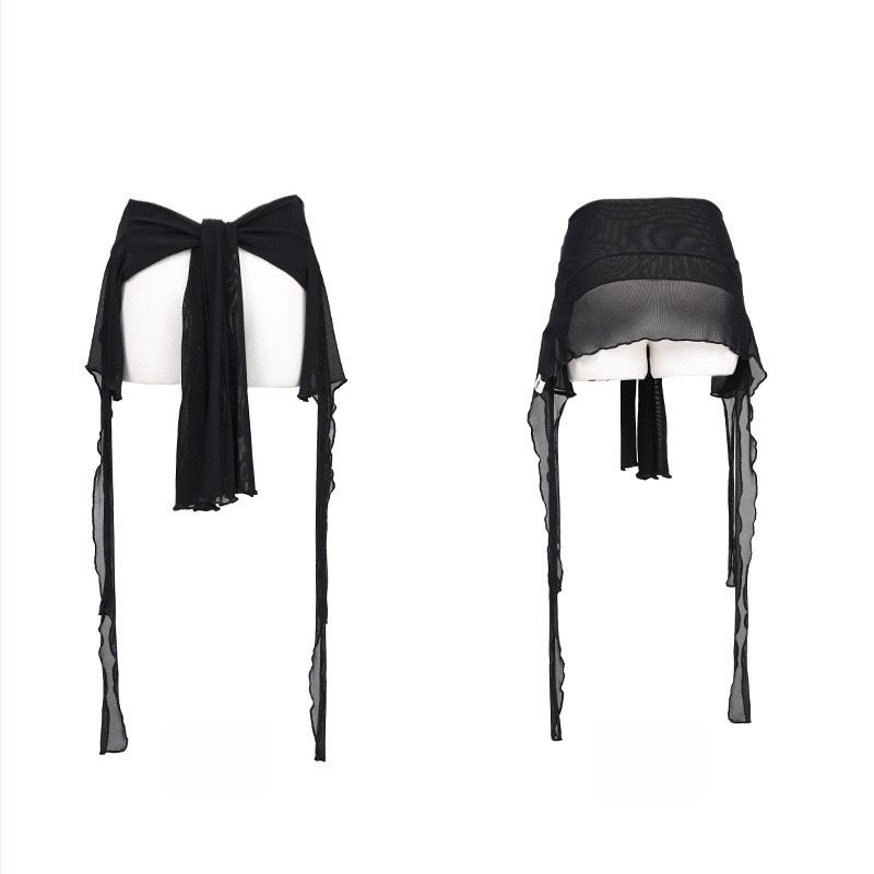 Costum de belly dance cu mâneci lungi din plasă cu franjuri, stil chinezesc, retro literar, țesătură TR, PVC până la 30%, cod produs F9899S78SSH658