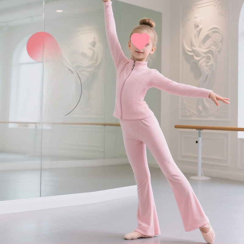 Set balet pentru copii, în stil casual-coreean (lansare primăvara 2025; țesătură Derong; compoziția principală: Alte; conținut: 90–95%)