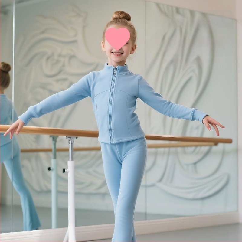 Set balet pentru copii, în stil casual-coreean (lansare primăvara 2025; țesătură Derong; compoziția principală: Alte; conținut: 90–95%)