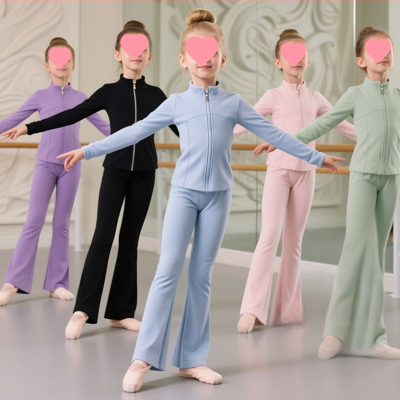 Set balet pentru copii, în stil casual-coreean (lansare primăvara 2025; țesătură Derong; compoziția principală: Alte; conținut: 90–95%)