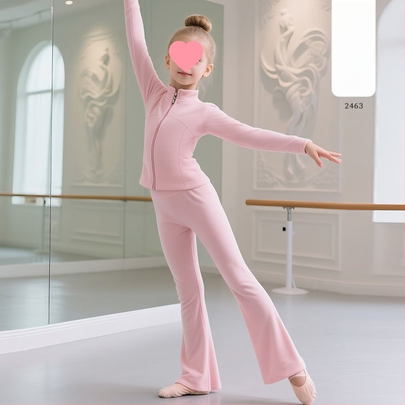 Set balet pentru copii, în stil casual-coreean (lansare primăvara 2025; țesătură Derong; compoziția principală: Alte; conținut: 90–95%)