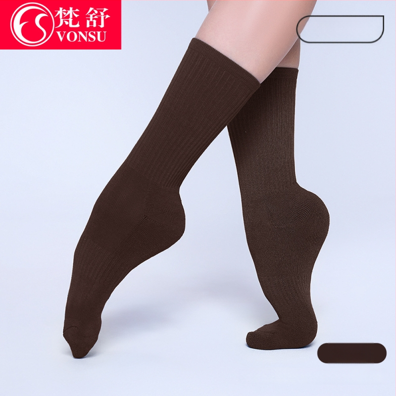 Șosete de dans pentru balet modern și clasic — antiderapante, lungime medie, unisex, îngroșate pentru antrenament