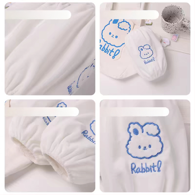 Vaikų animacinių filmų rankovės - triušio motyvas, unisex, plišinis audinys, anti-nešvarumai, rudens–žiemos