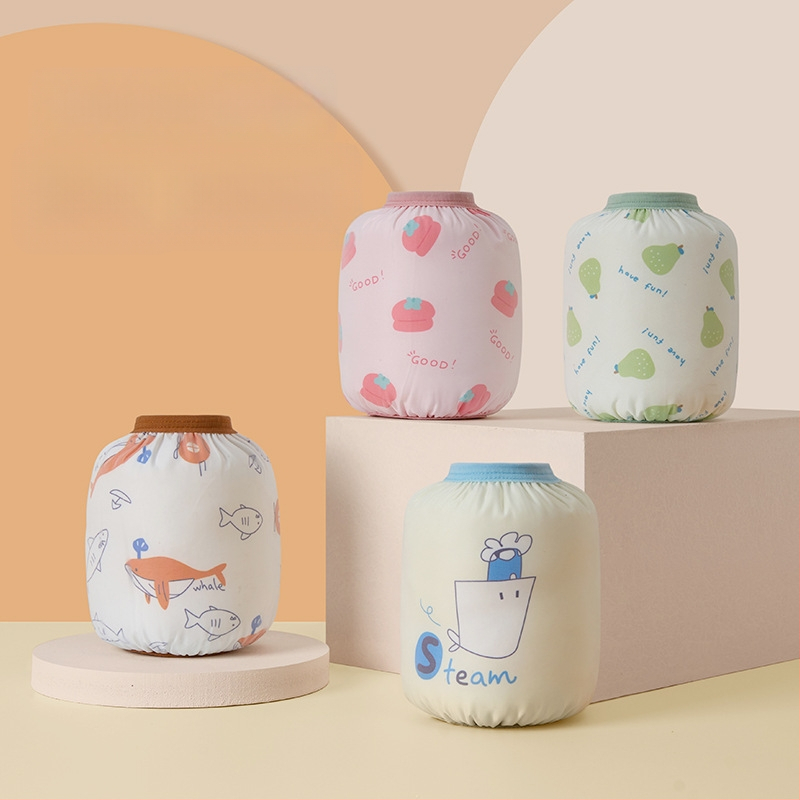 Vaikų vandeniui atsparūs rankovių užklotai su karikatūrų raštu, nailono medžiaga, Korejiečių stilius, amžius 1–8 m, dvi poros