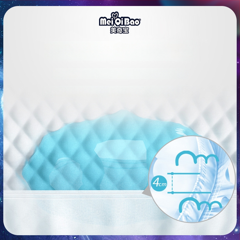 Meiqibao Pantaloni All-In-One Lace-Up, medical grade pull-up pentru bebeluși, 5–40 kg, set de 6 cutii