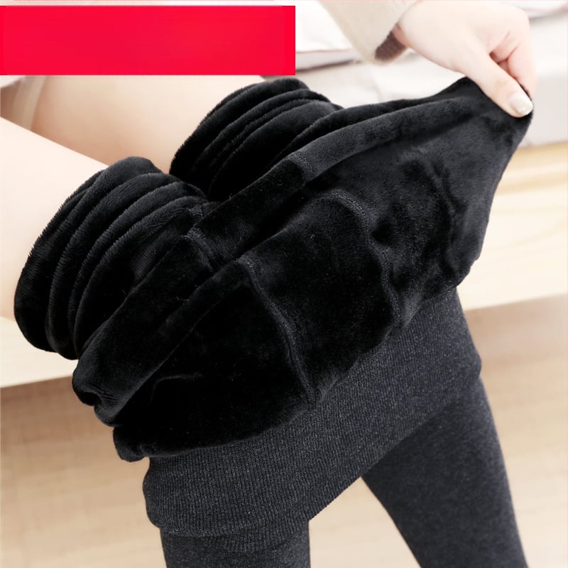 Pantaloni calzi all-in-one pentru femei, amestec din fibre chimice pe bază de viscoză, 500 g, super groși, croială strânsă