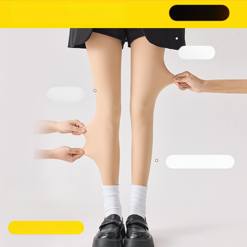 Colanți-ciorapi all-in-one cu controlul taliei și ridicare fesieri, căptuți cu fleece, cald și gros, 70-80% poliester, 30-50% spandex