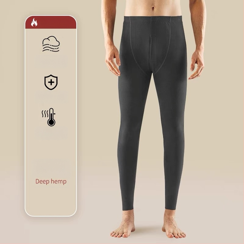 Vīriešu termālie legingi kā bazes slānim, dubulta kārta flīsa ar samta oderi, bezšuvju, poliestera audums, 18-40 gadi