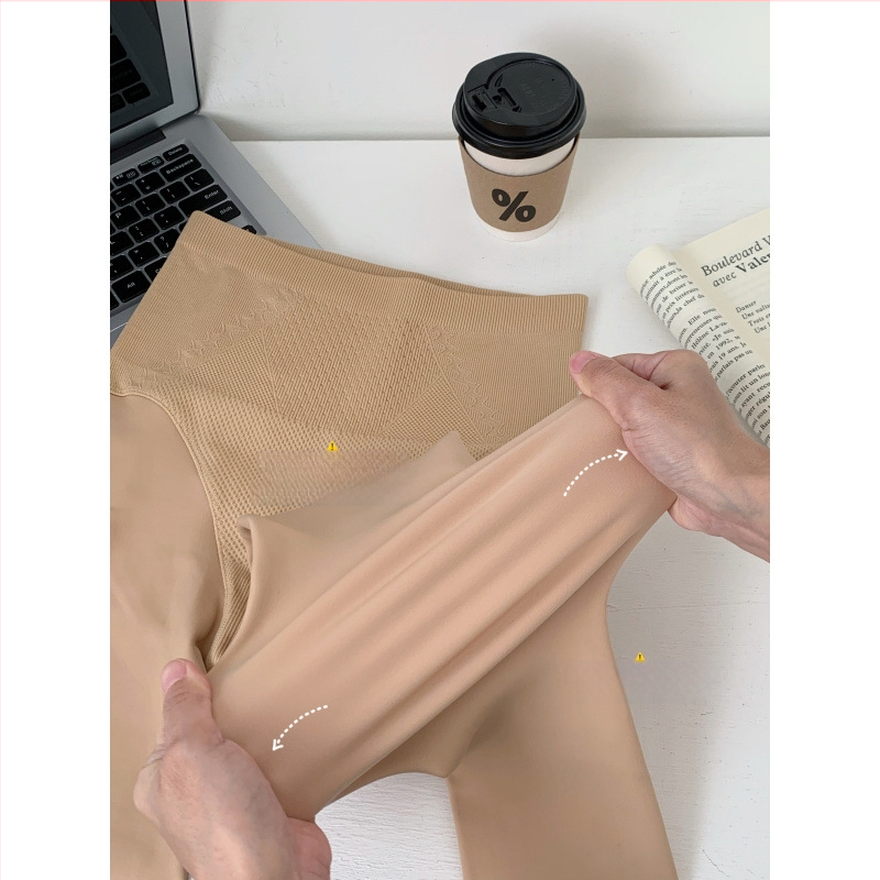 Bare-Leg efekts zeķes ar flīsa iekšpusi - akrila šķiedra, augsta elastība, 2025. ziemā