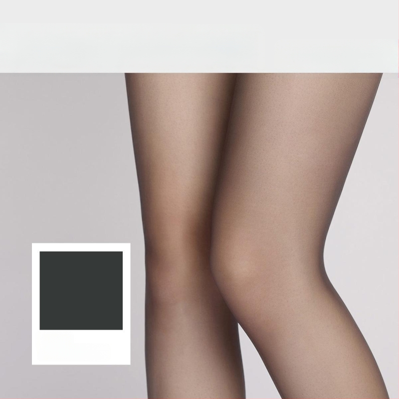 Bezšuvju pantyhose ar tīkla vidukli, 0.1D ultra-plānas, zīdaini gluds, mikroelastīgs, Chenille-Spandex maisījums, 3D raksts