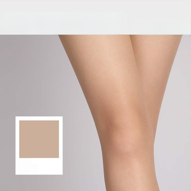 Bezšuvju pantyhose ar tīkla vidukli, 0.1D ultra-plānas, zīdaini gluds, mikroelastīgs, Chenille-Spandex maisījums, 3D raksts