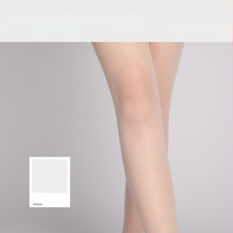 Bezšuvju pantyhose ar tīkla vidukli, 0.1D ultra-plānas, zīdaini gluds, mikroelastīgs, Chenille-Spandex maisījums, 3D raksts