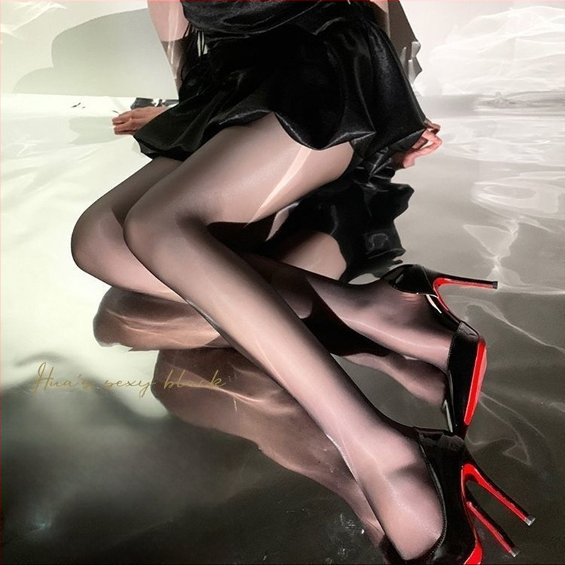 Atvērtas zeķes ar atvērtu intīmo zonu - neilons, elpojošas, augsta elastība, vienkrāsainas, ar kājām