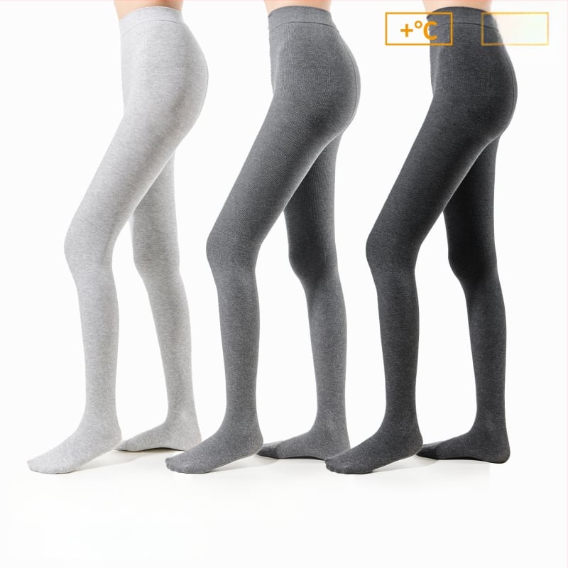Kokvilnas legingi ar flīsa iekšējo odari, sievietēm, sēžamvietas pacelšana, biezs, ar kājām