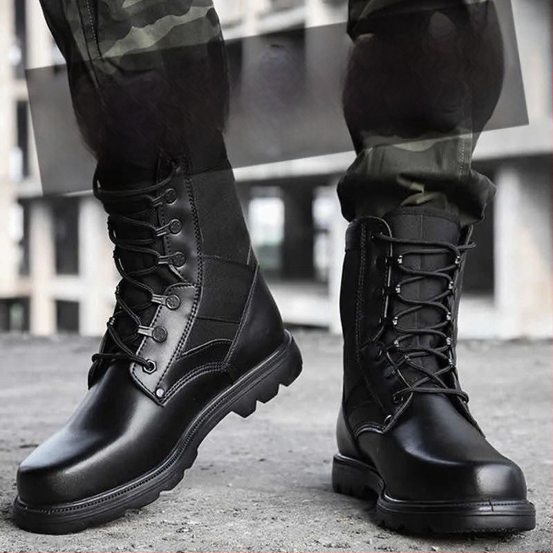 Unisex ultra-lengvi aukštų batų koviniai batai, kvėpuojantys, atsparūs vandeniui, šoką slopinantys, greitai džiūstantys, taktiniai lauko batai