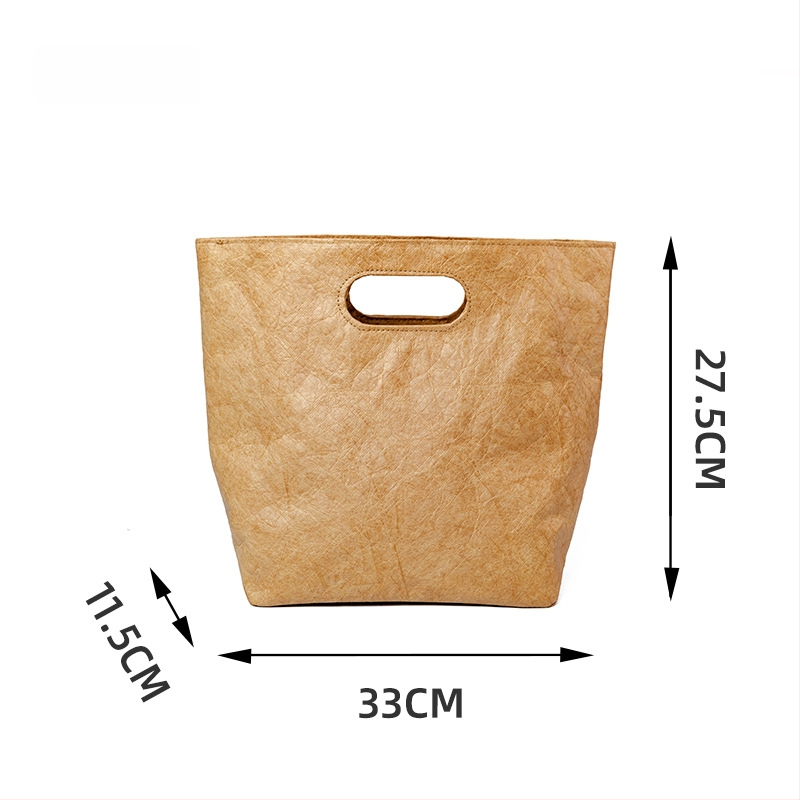 DuPont popieriaus dovanų maišelis su magnetiniu uždarymu, viduje kišenė su užtrauktuku, pritaikomas logotipas, retro stilius