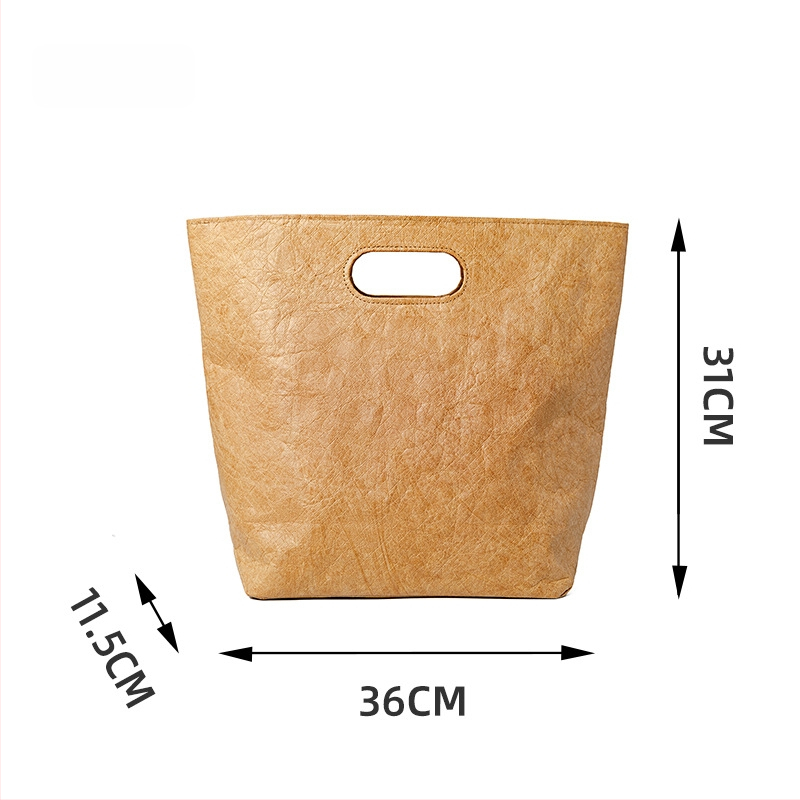 DuPont popieriaus dovanų maišelis su magnetiniu uždarymu, viduje kišenė su užtrauktuku, pritaikomas logotipas, retro stilius