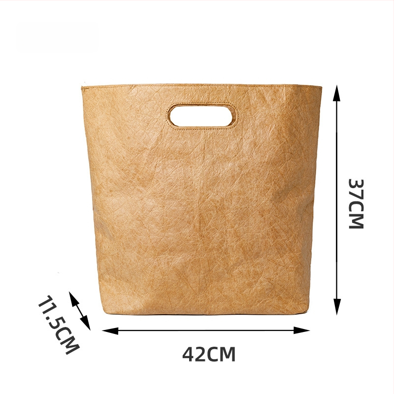 DuPont popieriaus dovanų maišelis su magnetiniu uždarymu, viduje kišenė su užtrauktuku, pritaikomas logotipas, retro stilius