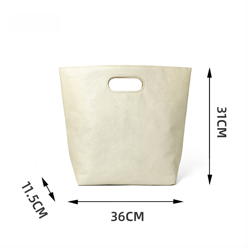 DuPont popieriaus dovanų maišelis su magnetiniu uždarymu, viduje kišenė su užtrauktuku, pritaikomas logotipas, retro stilius