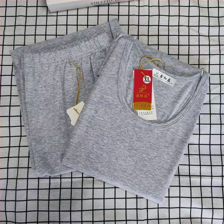 Női Lycra-pamut termikus alsónemű készlet kerek nyakú, hosszú ujjú – meleg, Spandex 80-90%