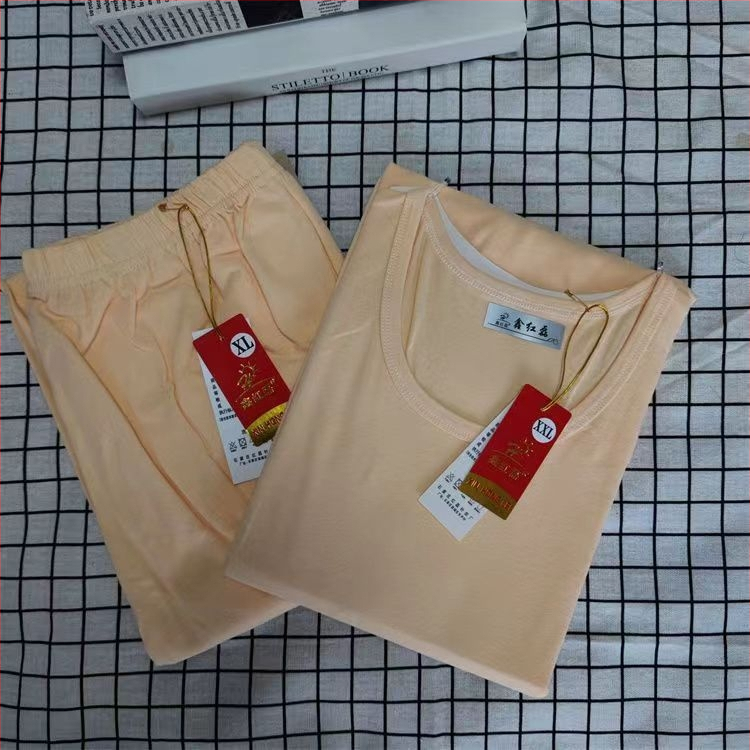 Női Lycra-pamut termikus alsónemű készlet kerek nyakú, hosszú ujjú – meleg, Spandex 80-90%