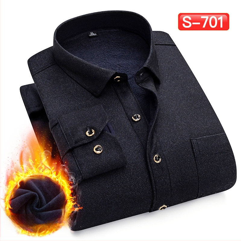 Πουκάμισο με μοτίβο πλέγματος, παχύ πολυεστερικό ύφασμα (≥96%), τετράγωνη λαιμόκοψη, μακριά μανίκια