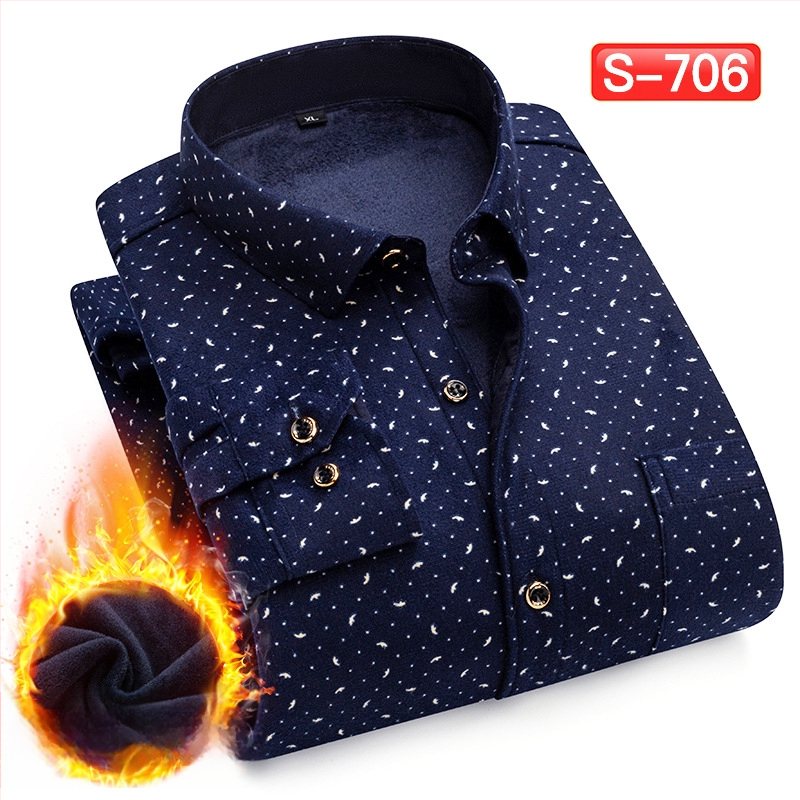 Πουκάμισο με μοτίβο πλέγματος, παχύ πολυεστερικό ύφασμα (≥96%), τετράγωνη λαιμόκοψη, μακριά μανίκια