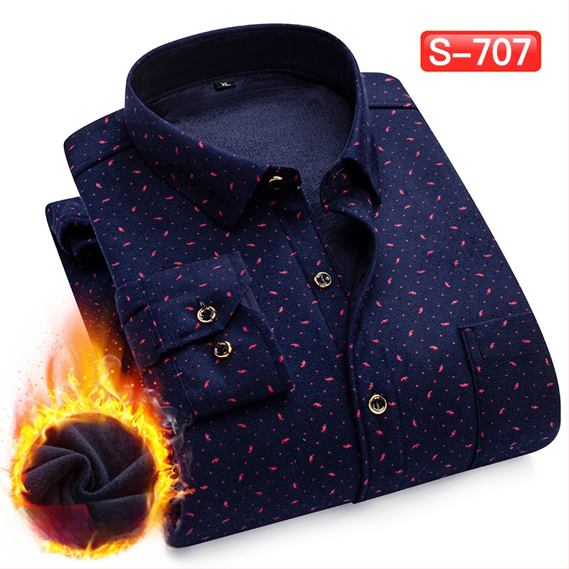 Πουκάμισο με μοτίβο πλέγματος, παχύ πολυεστερικό ύφασμα (≥96%), τετράγωνη λαιμόκοψη, μακριά μανίκια