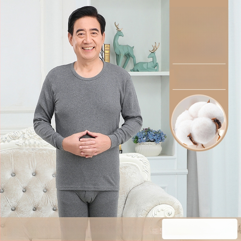 Set de lenjerie termică masculină din bumbac 100%, antibacterian, material subțire, cu glugă, păstrează căldura