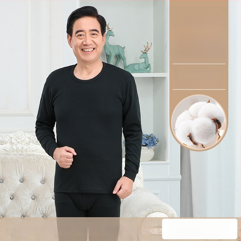 Set de lenjerie termică masculină din bumbac 100%, antibacterian, material subțire, cu glugă, păstrează căldura