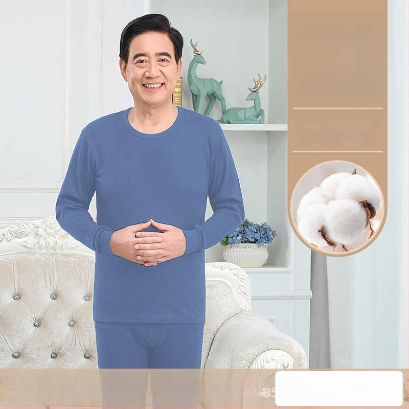 Set de lenjerie termică masculină din bumbac 100%, antibacterian, material subțire, cu glugă, păstrează căldura