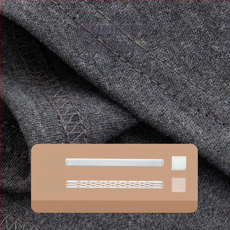 Set de lenjerie termică din bumbac 100% pentru bărbați, talie înaltă, țesătură de greutate medie, cald, anti-static, anti-piling, cu un singur strat