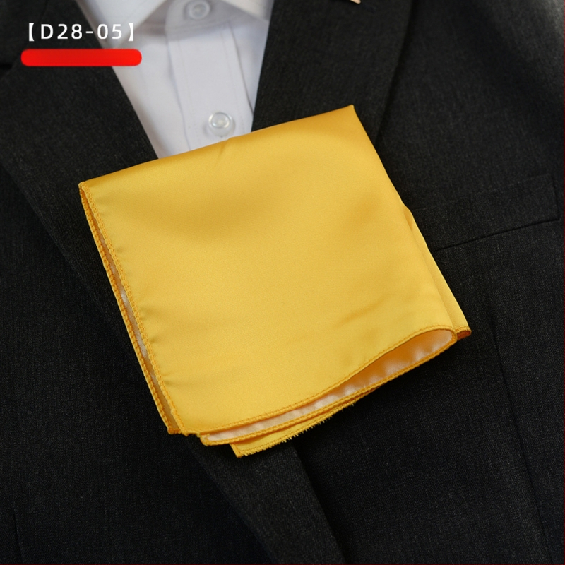 Monochrominė kišenės skarelė, poliesterio siūlai, džakardas, lengvas prabangos stilius, poliesterio pamušalas