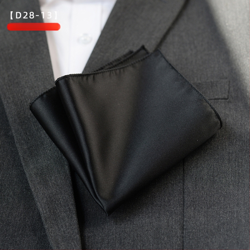 Monochrominė kišenės skarelė, poliesterio siūlai, džakardas, lengvas prabangos stilius, poliesterio pamušalas