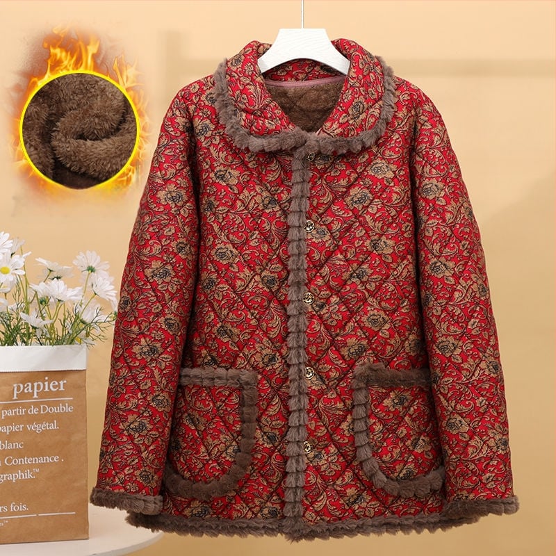 Χειμερινό παλτό από Corduroy για μεγαλύτερες γυναίκες, άνετη γραμμή; κύριο ύφασμα: Corduroy; περιεκτικότητα σε γούνα κουνελιού <30%; δευτερογενές ύφασμα: Άλλο; Έκδοση άνοιξη 2023