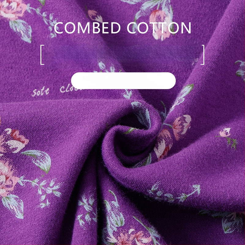 Set de lenjerie termică pentru femei, 100% bumbac, căptușeală din bumbac, căldură moderată, grosime moderată