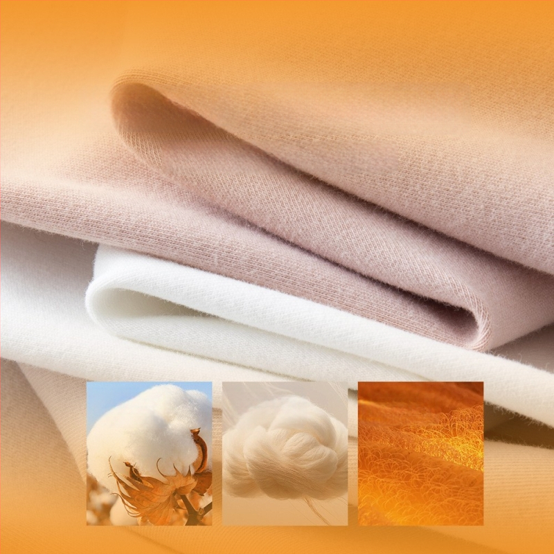 Pulover din 95% bumbac, antibacterian, textură periată, țesătură groasă, guler mediu, top de toamnă