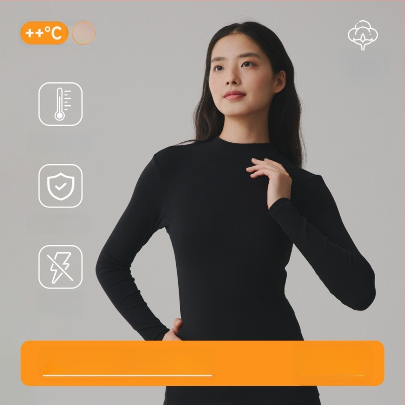 Pulover din 95% bumbac, antibacterian, textură periată, țesătură groasă, guler mediu, top de toamnă