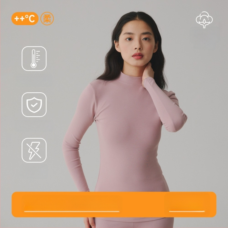 Pulover din 95% bumbac, antibacterian, textură periată, țesătură groasă, guler mediu, top de toamnă