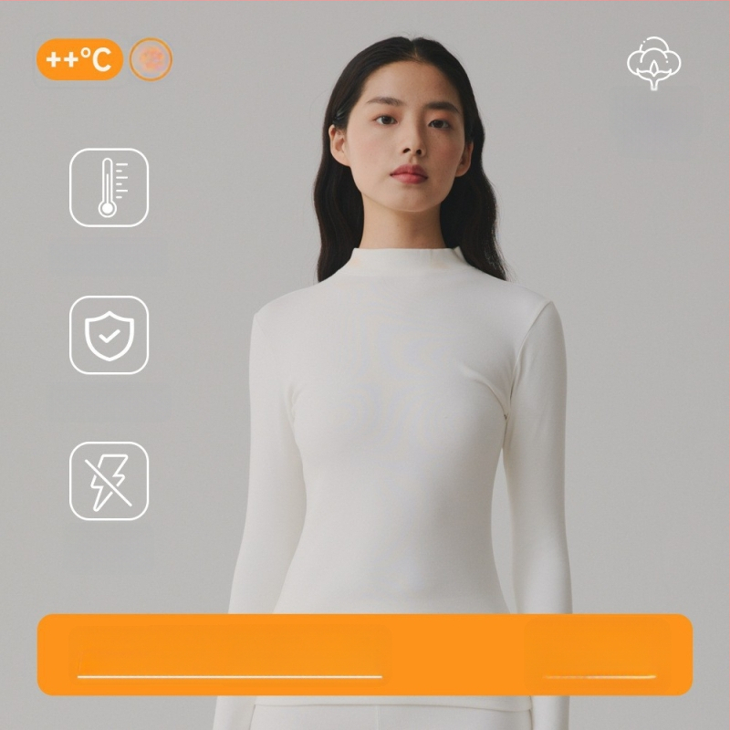 Pulover din 95% bumbac, antibacterian, textură periată, țesătură groasă, guler mediu, top de toamnă